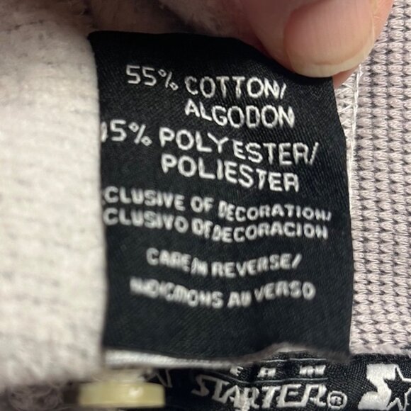 VTG Starter Indiana University Hoosiers NCAA Thermal Henley Mens L Gray Cotton - Picture 5 of 13